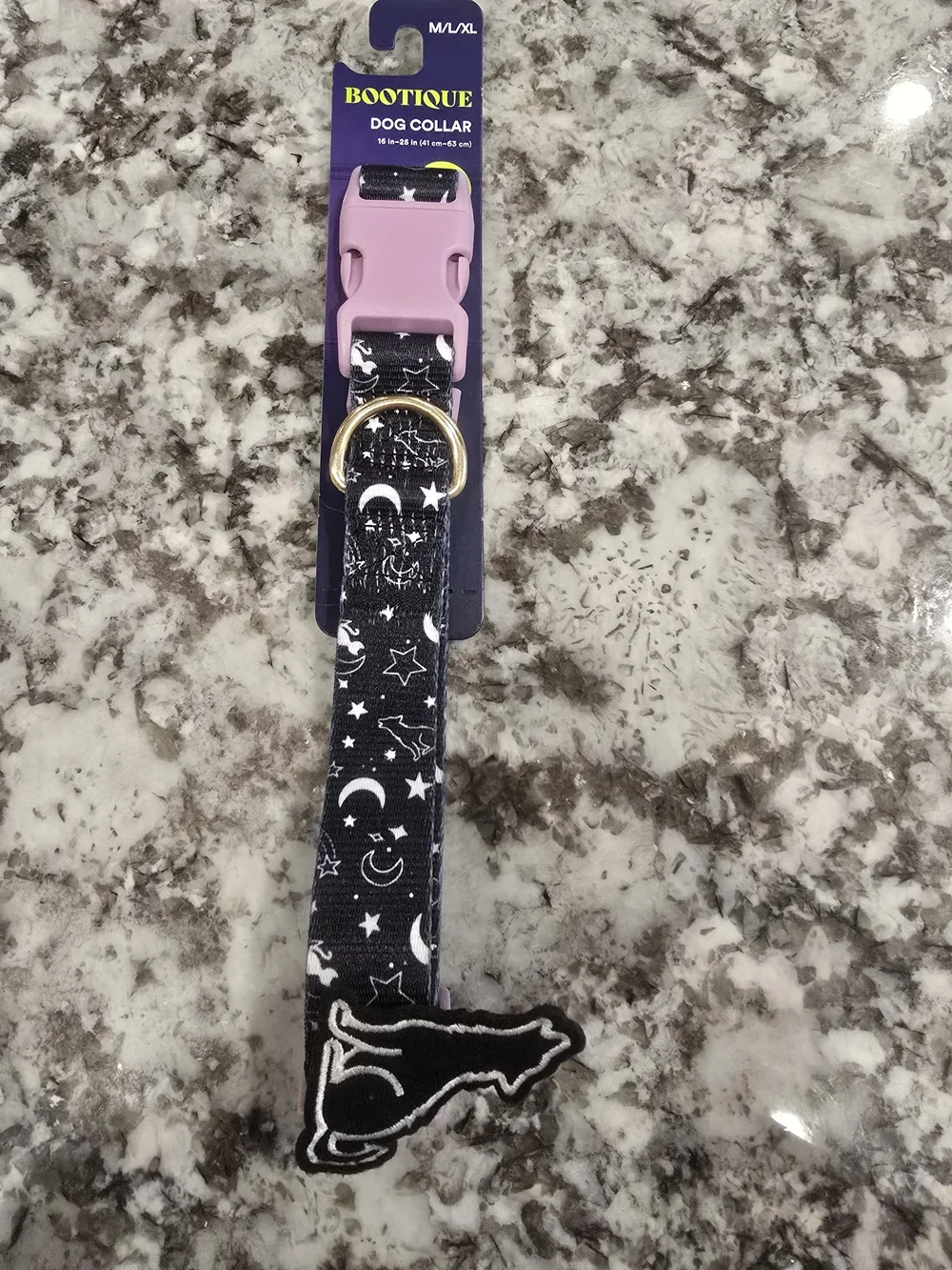 Bootique Black Celestial Pet Bandana & Collar Set